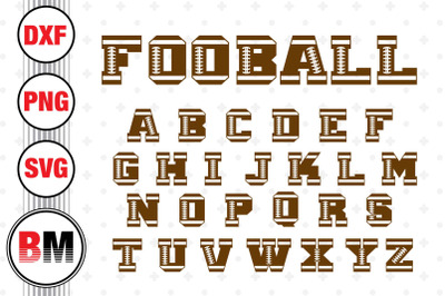 Football Letter SVG&2C; PNG&2C; DXF Files