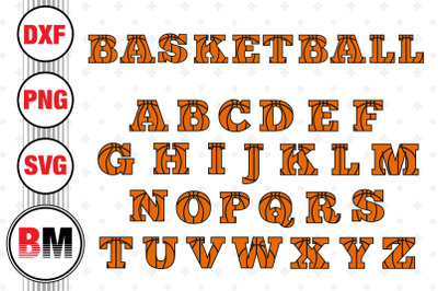 Basketball Letters SVG, PNG, DXF Files