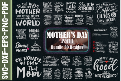 Mother Bundle. 30 Designs. Part 1