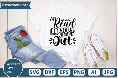 Read your heart out svg cut file