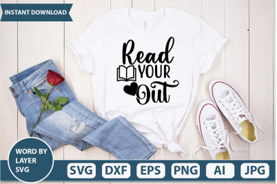 Read your heart out svg cut file