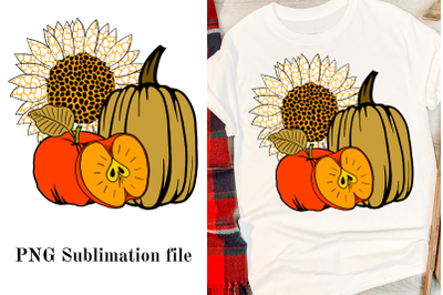 Apple sublimation with pumpkin and chamomile