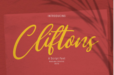 Clifttons Casual Signature Font