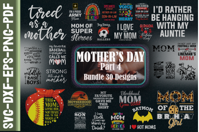 Mother Bundle. 30 Designs. Part 4