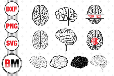 Brain SVG, PNG, DXF Files