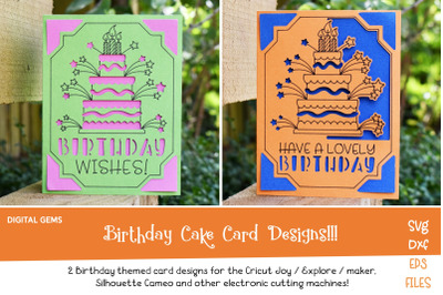 Birthday Cake Card Designs