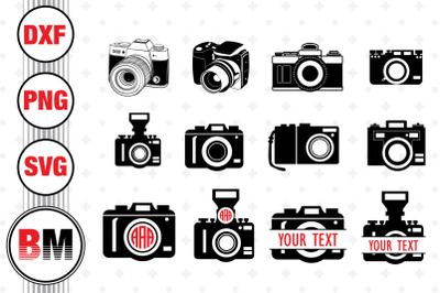 Camera Silhouette SVG&2C; PNG&2C; DXF Files