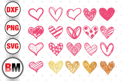 Heart SVG&2C; PNG&2C; DXF Files