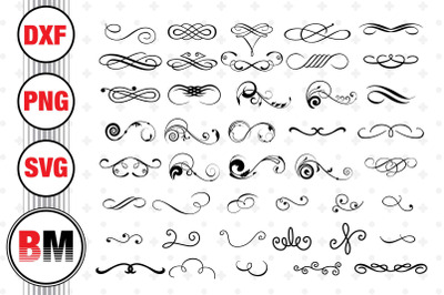 Swirl SVG&2C; PNG&2C; DXF Files