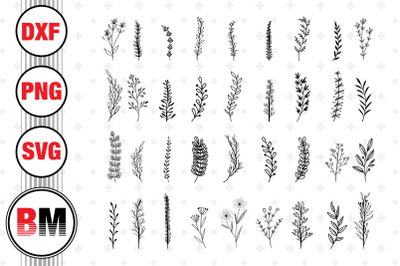 Hand Leaf SVG&2C; PNG&2C; DXF Files