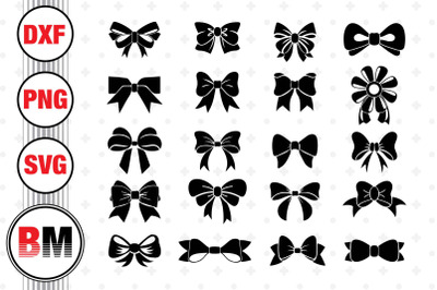 Bow Silhouette SVG&2C; PNG&2C; DXF Files