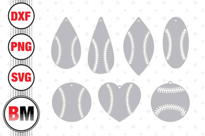 Baseball Earring SVG, PNG, DXF Files