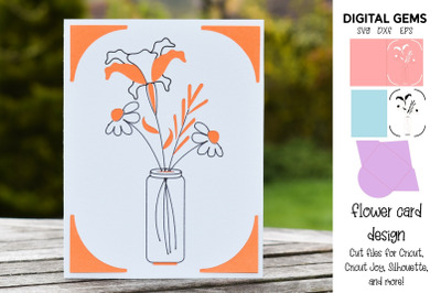 Flower card design