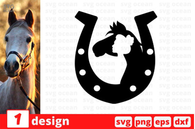 Horse Monogram 1 SVG Cut File