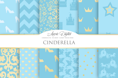 Cinderella Priness Digital Paper
