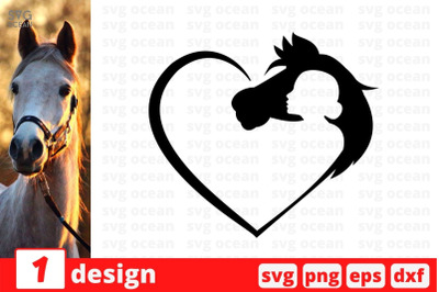 Horse Monogram 2 SVG Cut File