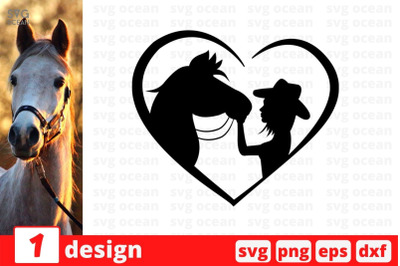 Horse Monogram 4 SVG Cut File