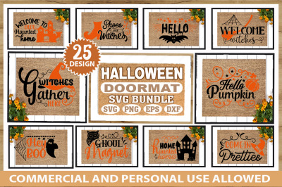 Halloween Doormat SVG Bundle