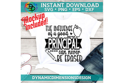 The influence of a good principal can never be erased, Principal, SVG