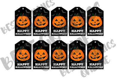 Happy Halloween Pumpkin Tags Printable