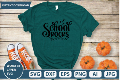 School rocks svg cut file