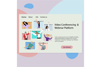 Video conferencing and webinar platform for work study and friendly co