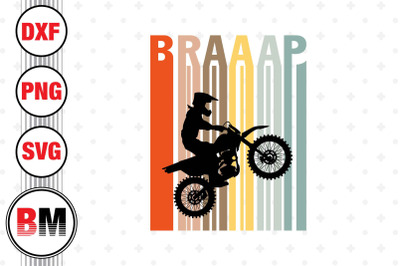 Braaap Motocross SVG&2C; PNG&2C; DXF Files