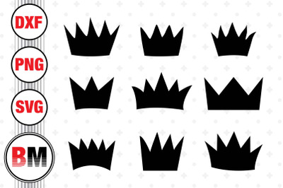 Crown SVG, PNG, DXF Files