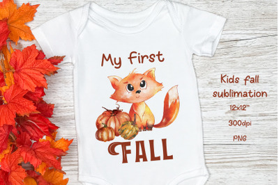 Fall sublimation Fox sublimation My first fall sublimation