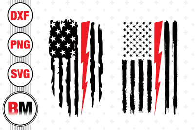 Electrician American Flag SVG, PNG, DXF Files