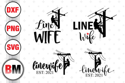 Line Wife SVG, PNG, DXF Files