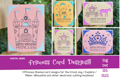 Princess card designs