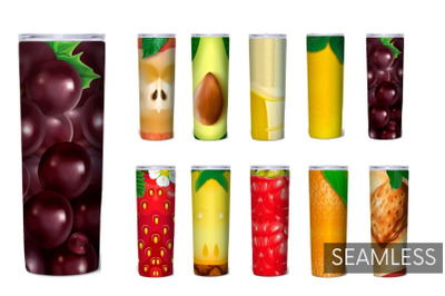 Fruits Tumbler Sublimation