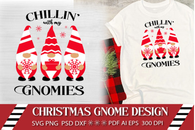 Christmas Gnome SVG. Christmas SVG. Chilling with my Gnomies