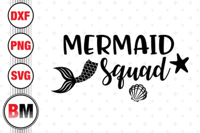 Mermaid Squad SVG&2C; PNG&2C; DXF Files