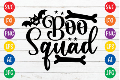 Boo squad svg cut file