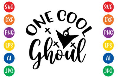 One cool ghoul svg cut file