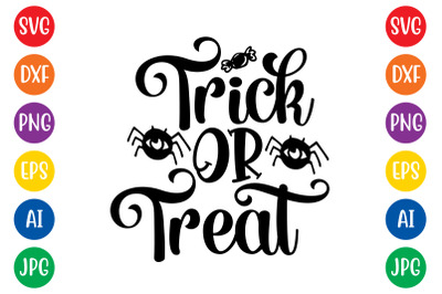 Trick or treat svg cut file