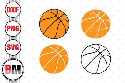 Basketball SVG, PNG, DXF Files