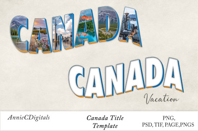 Canada Photo Title &amp; Template