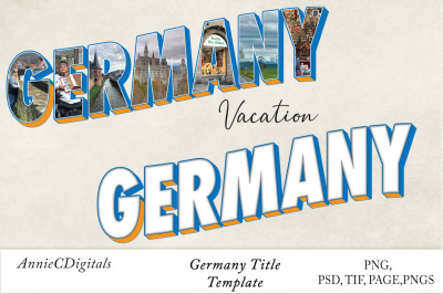 Germany Photo Title &amp; Template