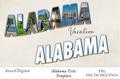 Alabama Photo Title &amp; Template