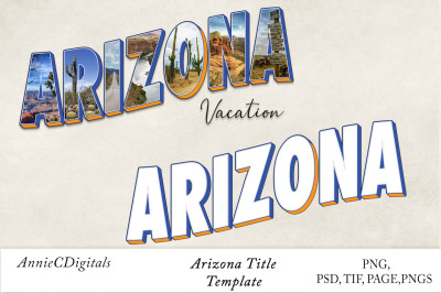 Arizona Photo Title &amp; Template