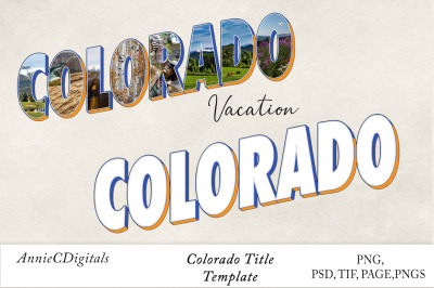 Colorado Photo Title &amp; Template