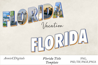 Florida Photo Title &amp; Template