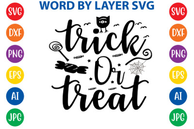 trick or treat svg cut file