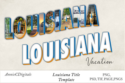 Louisiana Photo Title &amp; Template