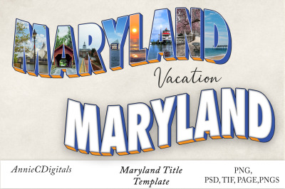 Maryland Photo Title &amp; Template