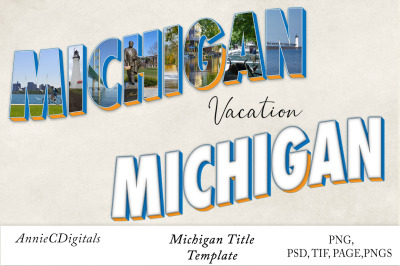 Michigan Photo Title &amp; Template