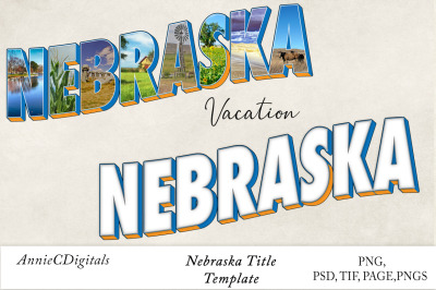 Nebraska Photo Title &amp; Template